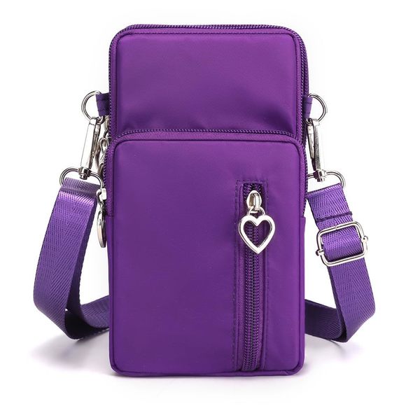 Universal Small Crossbody Bag, Nylon Mini Phone Wallet Shoulder Bag o_o - Picture 1 of 7
